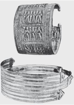 Золотые этрусские браслеты. VII в. до н.э.