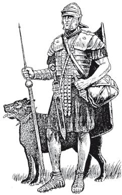 Легионер с боевой собакой