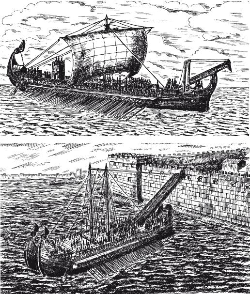 Римские корабли – пентера и самбука