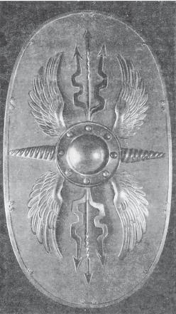 Тип римского щита с ростр колонны Траяна