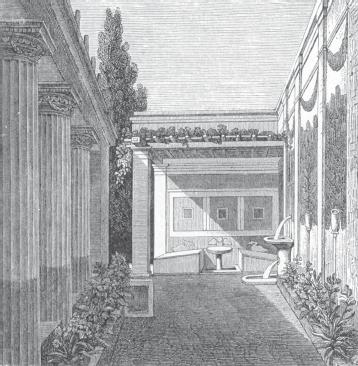 Внутренний дворик виллы Саллюстия в Помпеях