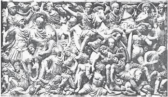 Битва римлян с варварами