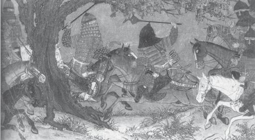 Воинская сцена. Иран. 1330-е гг.