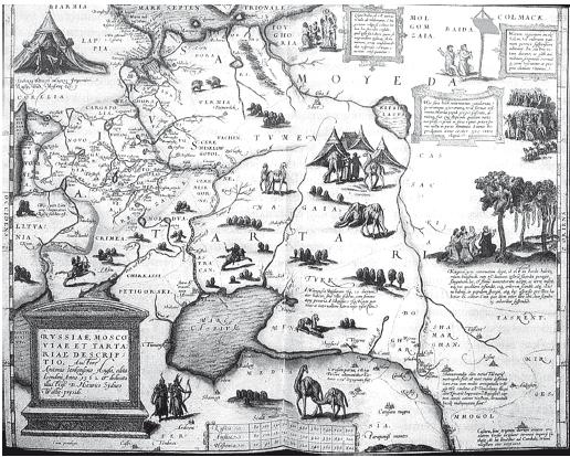 Карта Московии. 1562 г.