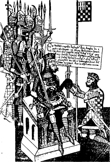Изображение Вильгельма I на английском троне