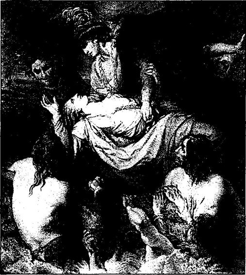 Гравюра XIX века, изображающая гибель Вильгельма, сына