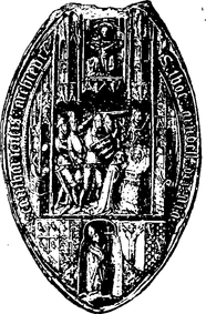 Печать архиепископа Кентерберийского, изображающая убийство