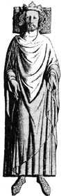 Статуя на гробнице Генриха III в Фонтевро