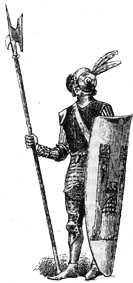 Французский пехотинец времен Карла VII