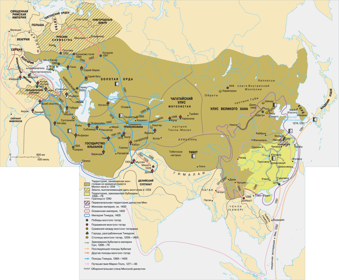 Тюрко-монгольская империя, 1260–1502 гг.