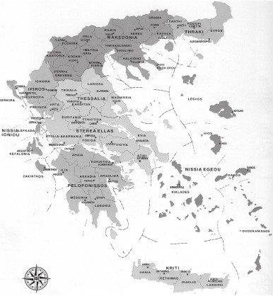 Карта Греции 