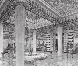 Реконструкция дворцовой залы XIII в. до н.э