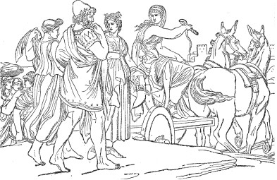 Одиссей и Навсикая. По Генелли 