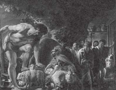 Я. Йорданс. Одиссей в пещере Полифема. 1630-е годы