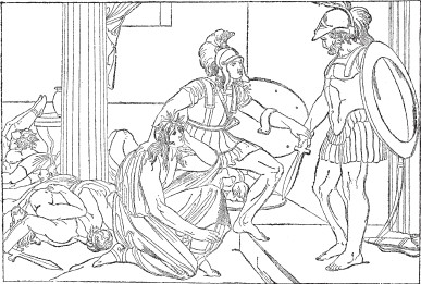 По Генелли. Смерть женихов Пенелопы от рук Одиссея