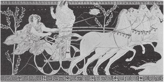 Пелоп добивается руки Гиподамии, дочери царя Эномая