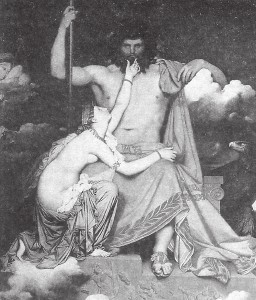 Ж.-О.-Д. Энгр. Фетида, умоляющая Юпитера. 1811 г.