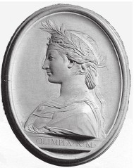 Олимпиада, мать Александра. Барельеф 