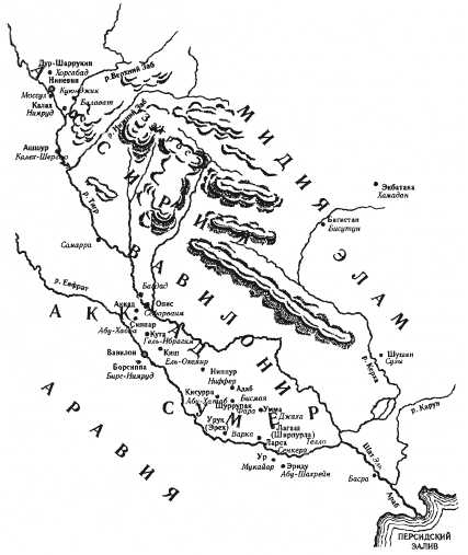 Карта Двуречья