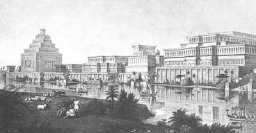 Вид реконструированной Ниневии в VII в. до н. э.