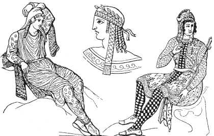 Лидийско-фригийские и персидские одежды