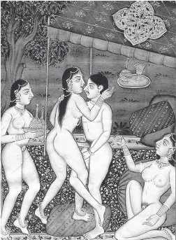 Иллюстрация к «Камасутре». Неизвестный индийский художник X–XV вв.
