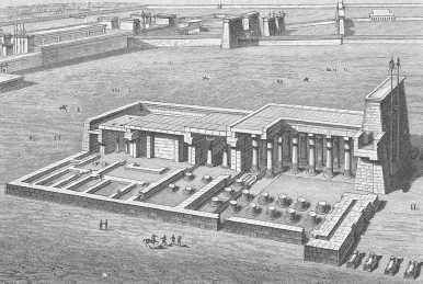 Реконструкция храма в Фивах. XX династия