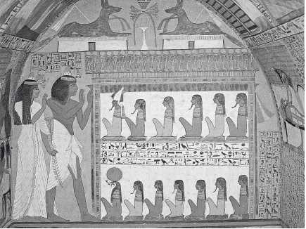 Гробница Сеннеджена, сановника XIX династии. Поклонение