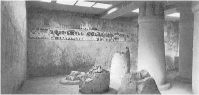 Вид гробницы визиря Рамосе в Фивах