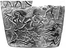 Палетка с изображением поля битвы. Древний Египет