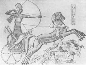 Фараон Рамсес II в битве с хеттами при Кадеше
