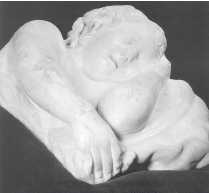 Спящий Эрос. Мраморная скульптура