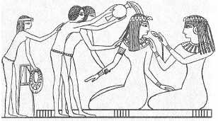 Туалет знатной египетской дамы