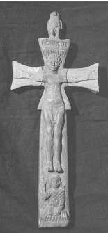 Деревянный коптский крест с изображением Христа