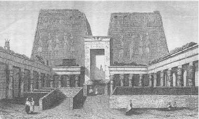 Храм Хора в Эдфу (из книги Норова «Путешествие по Нубии и Египту»)