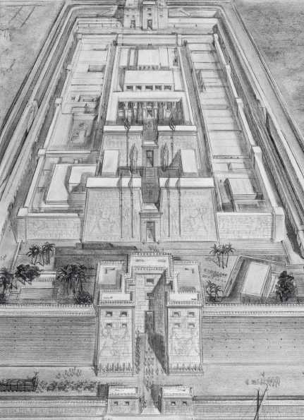 Реконструкция ансамбля времен Рамсеса III