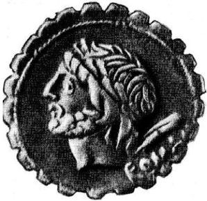 Фальшивая римская монета 